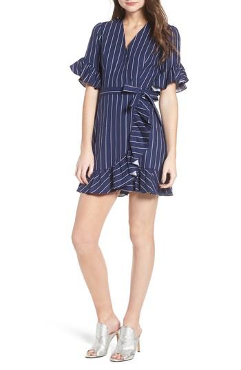 Women's Wayf Ruffle Wrap Dress - Blue