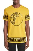 Men's Versace Collection Tonal Medusa Print T-shirt - Yellow