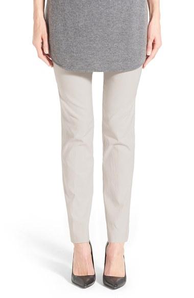 Petite Women's Nic+zoe 'the Wonder Stretch' Straight Leg Pants P - Grey