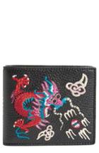 Men's Gucci Dragon Leather Wallet - Black