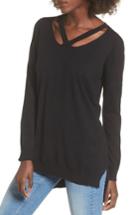 Women's Dreamers By Debut Cutout Detail Sweater - Black