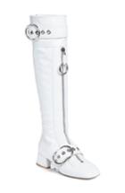 Women's Miu Miu Buckle Boot, Size 6us / 36eu - White