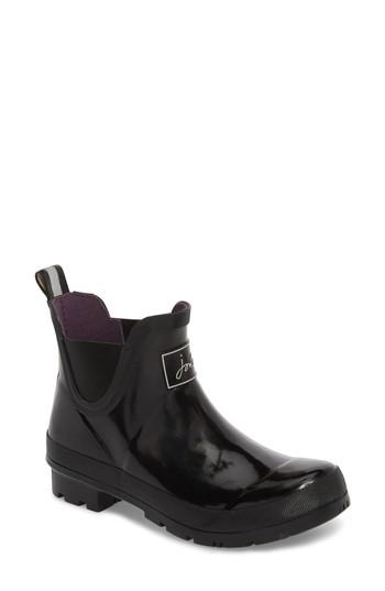 Women's Joules 'wellibob' Short Rain Boot M - Black