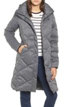 Women's The North Face Miss Metro Ii Water Repellent 550 Fill Power Down Hooded Parka - Grey