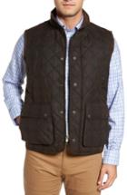 Men's Peter Millar Mountainside Waxed Cotton Vest - Coral