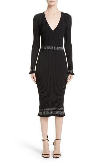 Women's Altuzarra Ruffle Hem Knit Dress - Black
