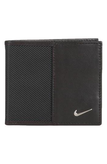 Men's Nike Leather Wallet - Black