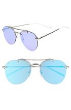 Women's Prive Revaux The Dutchess 57mm Aviator Sunglasses - Silver