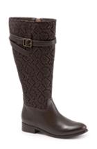 Women's Trotters Lyra Boot, Size 6 Wide Calf M - Brown