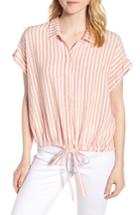 Women's Sanctuary Borrego Tie Shirt, Size - Brown