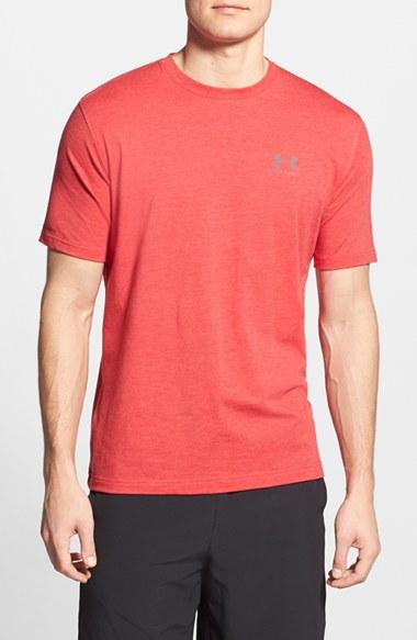 Men's Under Armour 'sportstyle' Charged Cotton Loose Fit Logo T-shirt, Size - Red