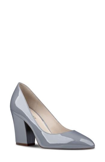 Women's Nine West Scheila Pointy Toe Pump .5 M - Grey