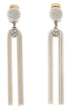 Women's Oscar De La Renta Embellished Chain Drop Earrings