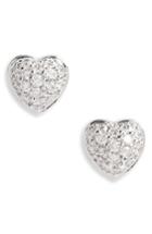 Women's Roberto Coin Puffed Heart Diamond Earrings