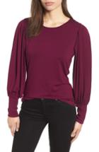 Women's Vince Camuto Bubble Drama Sleeve Tee, Size - Red
