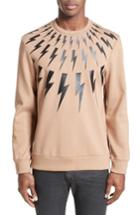 Men's Neil Barrett Fair Isle Thunderbolt Sweatshirt