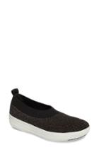 Women's Fitflop Uberknit(tm) Slip-on Ballerina Sneaker .5 M - Black