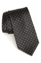 Men's Nordstrom Men's Shop Larrea Dot Silk Tie, Size - Black