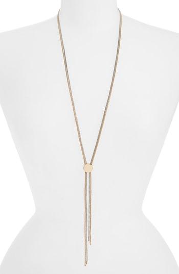 Women's Something Navy Two-tone Slider Necklace (nordstrom Exclusive)