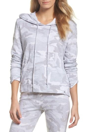 Women's Michael Lauren Fran Crop Hoodie - Grey