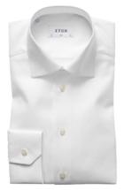 Men's Eton Slim Fit Cavalry Twill Dress Shirt - White