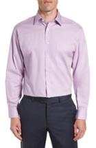 Men's Nordstrom Men's Shop Classic Fit Non-iron Solid Dress Shirt - 33 - Purple