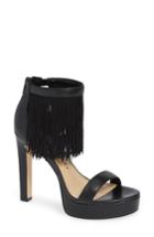 Women's Katy Perry Fringed Platform Sandal M - Black