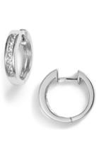 Women's Bony Levy Diamond Inset Small Hoop Earrings (nordstrom Exclusive)