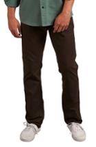 Men's Volcom Gritter Modern Fit Straight Leg Chino Pants - Brown