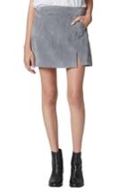 Women's Blanknyc Suede Miniskirt - Grey