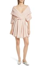 Women's Caroline Constas Marcella Stripe Dress - Orange