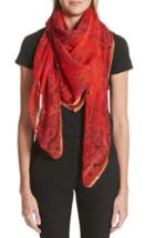 Women's Etro Bombay Silk Scarf, Size - Red