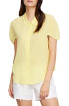 Women's Habitual Lennon Silk Blouse - Yellow