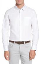 Men's Tommy Bahama Capeside Herringbone Sport Shirt, Size - White