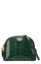 Gucci Small Ophidia Genuine Snakeskin Dome Satchel -