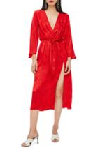 Women's Boden V-neck Everyday Midi Dress (similar To 14w-16w) - Blue