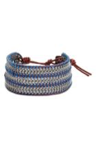 Women's Nakamol Design Trush Chain & Leather Bracelet