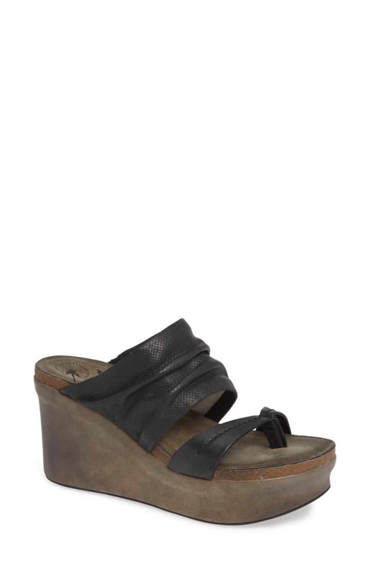 Women's Otbt Tailgate Platform Wedge Mule .5 M - Black