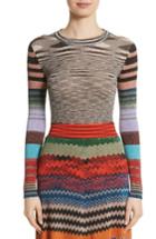 Women's Missoni Metallic Space Dye Knit Sweater Us / 40 It - Black