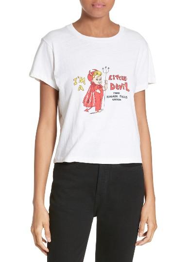 Women's Re/done Little Devil Graphic Tee