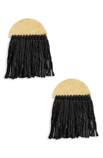 Women's Madewell Halfmoon Fringe Drop Earrings
