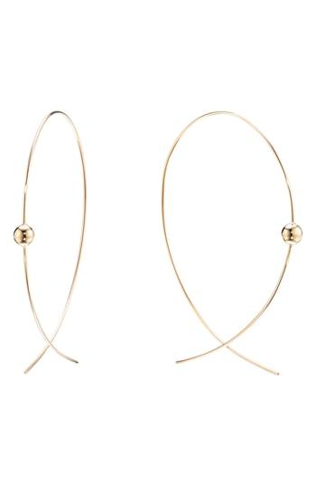 Women's Lana Jewelry Hollow Ball Upside-down Hoop Earrings