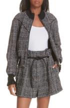 Women's 3.1 Phillip Lim Tweed Bomber Jacket - Black