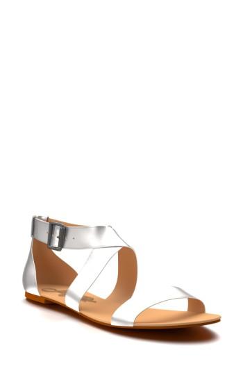 Women's Shoes Of Prey Ankle Strap Sandal .5us / 32.5eu B - Metallic