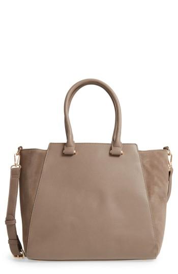 Sole Society 'jeanine' Satchel - Beige