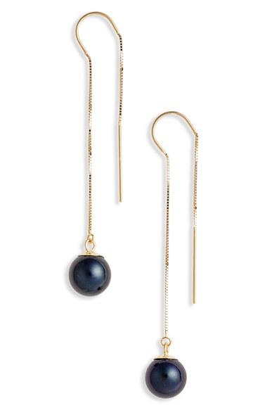 Women's Poppy Finch Pearl Threader Earrings