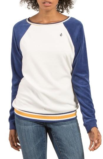 Women's Volcom Gotta Crush Raglan Sweatshirt - Blue
