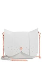 Ted Baker London Barkley Dog Leather Crossbody Bag - Grey