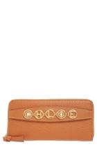 Women's Chloe Messages Around Leather Wallet - Brown