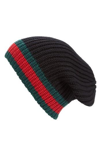 Men's Gucci Stripe Wool Beanie -